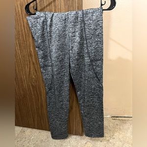 Gray and Black Pocket Leggings.